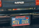 [Image of license plate 'MOV OVR']